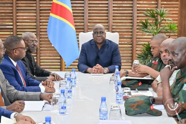 Kinshasa : Félix Tshisekedi préside la deuxième réunion de la Task Force du Haut Commandement militaire 