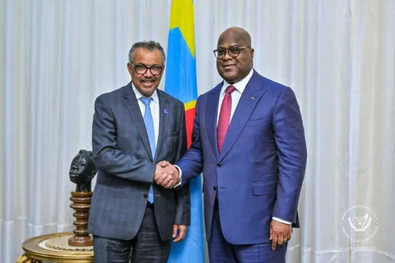 Félix Tshisekedi et Tedros Adhanom font le point sur la lutte contre la Covid et le Mpox en RDC 